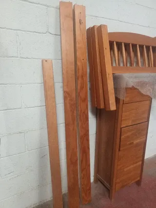 Cabecero de madera para cama infantil.por mudanza