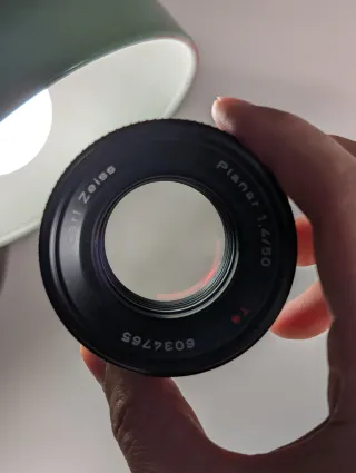 Obiettivo Carl Zeiss Planar 50mm 1.4 T* Contax