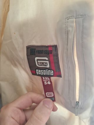 Chaqueta/cazadora bomber beige, gasolina talla L