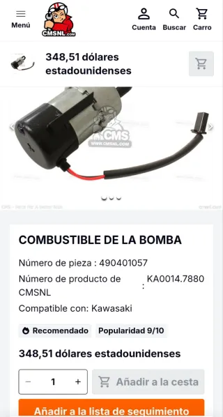 Bomba Gasolina Kawasaki ZXR