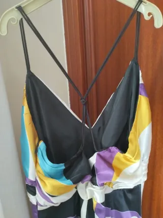 Vestido largo estampado