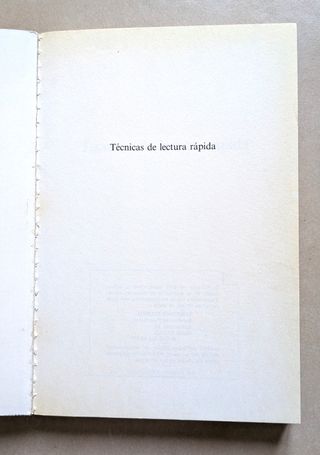 Técnicas de lectura rápida – desarrollo personal