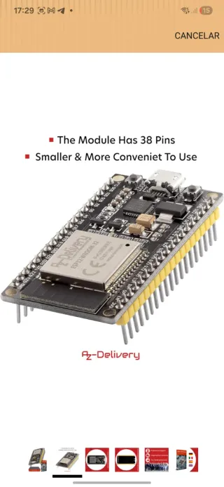 ESP32 WiFi + Bluetooth Dev Kit (AZDelivery)