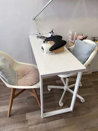 Mesa escritorio madera y metal