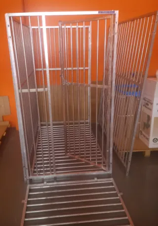 Jaula de acero galvanizado en caliente para perros
