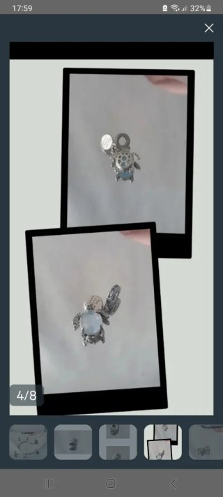 Lote 3 charms plata Pandora