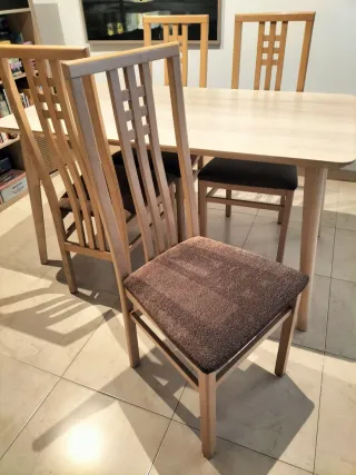 Mesa LISABO IKEA con 4 Sillas