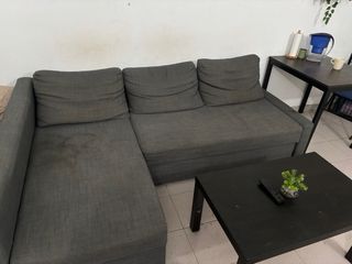 Sofá chaise longue extensible con almacenaje