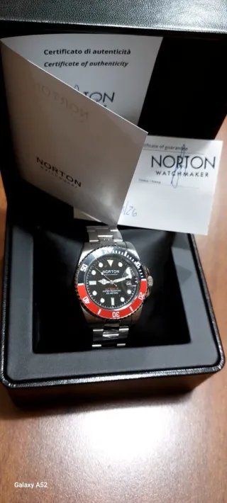 Orologio Automatico Norton - Certificato Garanzia