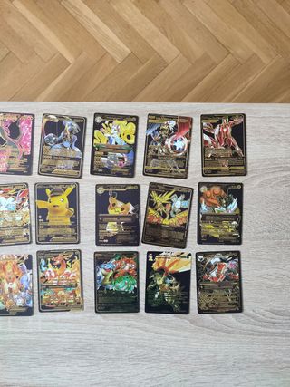 Cartas Pokémon Negras Doradas