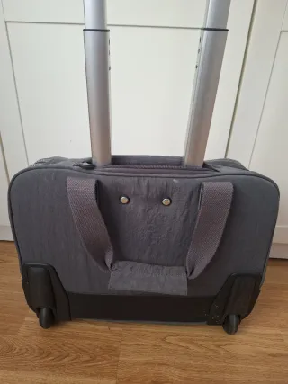 Maleta de mano Kipling gris para portátil