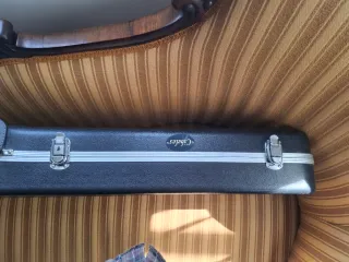Bajo eléctrico con estuche y correa