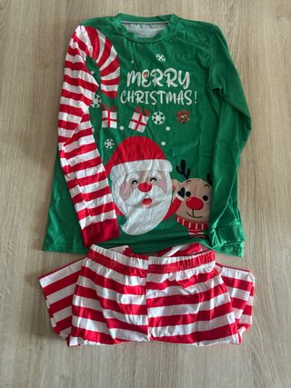 Pijama Navidad Talla S 2 Piezas
