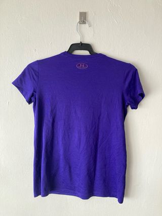 Camiseta Under Armour Mujer L Morada Never Give Up