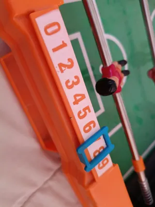 Futbolín de mesa pequeño