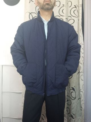 Super Marte Giubbotto Piumino Uomo Vintage Blu L