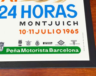 Cuadro 24 Horas de 1965 ● Cartel enmarcado 45x32cm