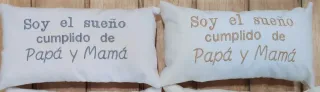 Cojín bordado Soy el sueño cumplido