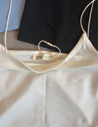 Pack 3 Tops Tirantes Stradivarius Talla M