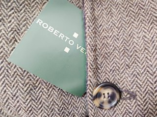 Abrigo 3/4 Roberto Verino gris estampado clásico