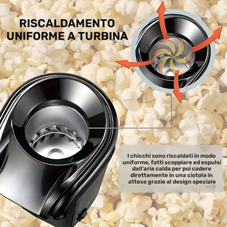 Macchina Popcorn Elettrica Mini Spina EU