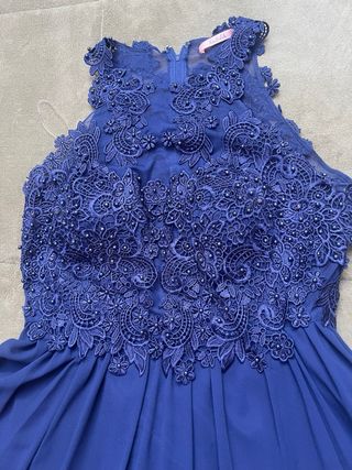 Vestido de fiesta azul marino