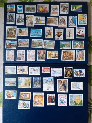 55 Francobolli Italia Anni 90/2007