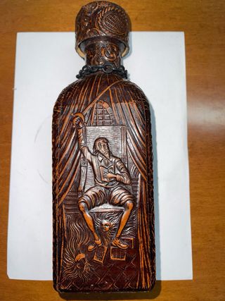 Botella Cuero Miguel de Cervantes