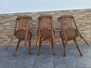 3 Sillas madera estilo Thonet
