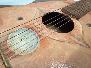 Chitarra Classica Dipinta Musical Cherubini Roma