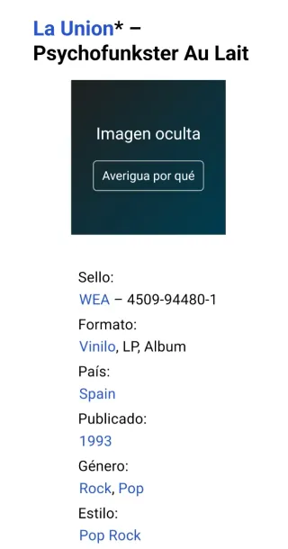 Vinilo La Unión Psychofunkster Au Lait