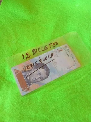 12 Billetes Venezuela Varias Denominaciones