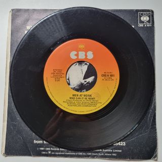 45 Giri Vinile Men At Work - Who Can It Be Now?