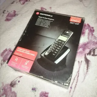 Caja+manual del Teléfono Inalámbrico Motorola D101