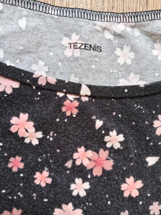 Canotta Tezenis nera floreale S