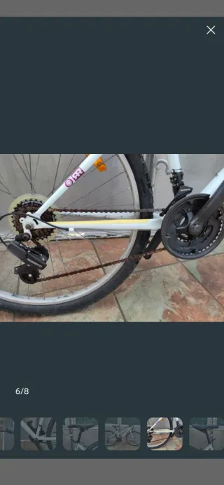 Bicicleta Rockrider Blanca