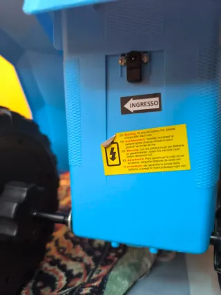 Quad Elettrico HOMCOM Bambini 18-36 mesi Blu