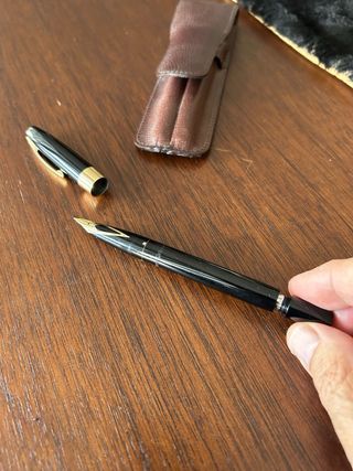 Sheaffer Pluma y Bolígrafo Negro Dorado