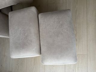 Sofá de tela beige 3 plazas