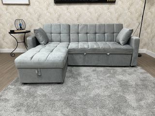 Sofá Cama Gris con Arcón