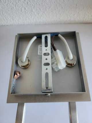 Lámpara de techo orientable de acero inoxidable