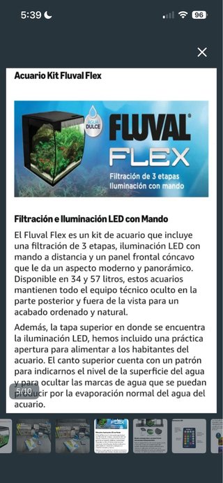 Acuario Fluval Flex 57L Negro
