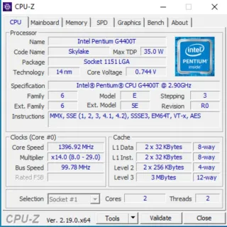 Asus Vivomini VC65 8GB RAM 256GB SSD