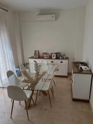 Mesa Comedor Madera y Cristal