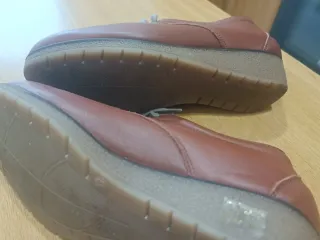Zapatos de piel ortopédicos marrones