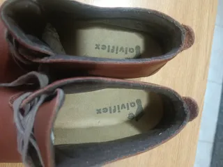 Zapatos de piel ortopédicos marrones