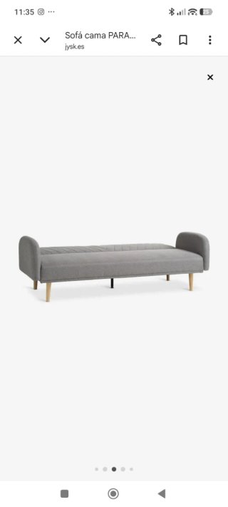 Sofá Cama Gris Tela