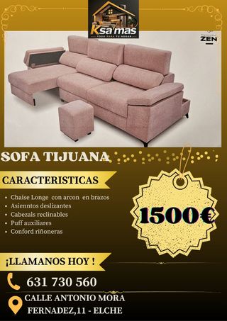 Sofá Chaise Longue Tijuana Ksa'mas
