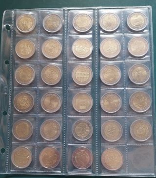 Lote 27 monedas 2 euros España UNC