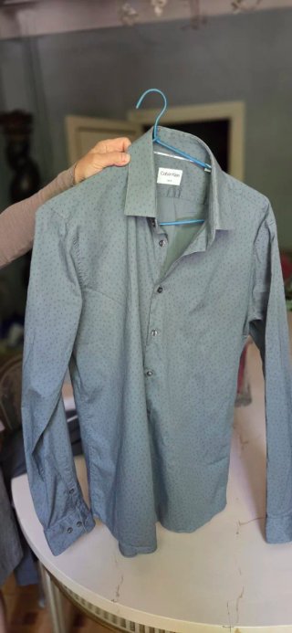 Camisa Calvin Klein Hombre Azul